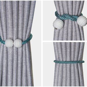 Brand New One pair Pearl Magnetic Curtain Tieback